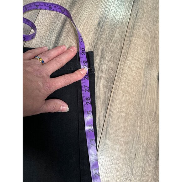 Talbots Womens Black Straight-Leg Pants Size 10 Cotton Blend - Picture 5 of 5